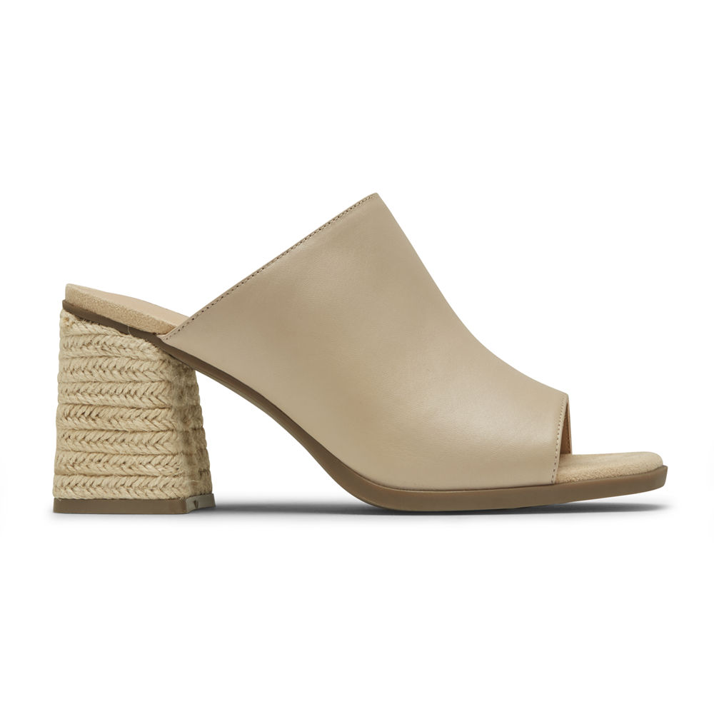 Rockport Slides For Womens Beige - Total Motion Amara - GK9618032